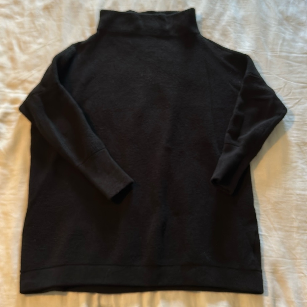 Free People long black cowl neck sweater. Size M